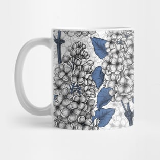 Lilac in white and blue Mug